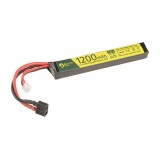 LiPo 7.4 x 1200 25C Tubo - Attacco Deans (ER-16967 ELECTRO RIVER)