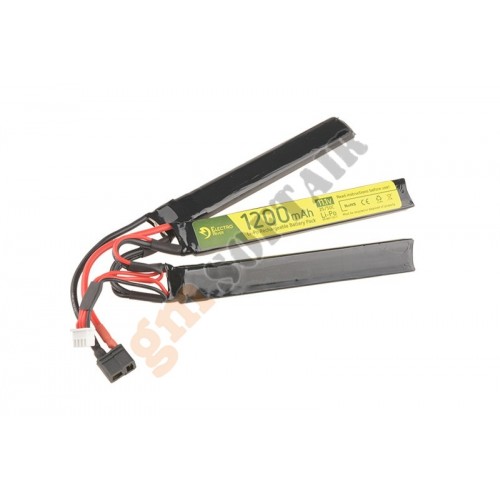 LiPo 11.1 x 1200 25C Crane - Attacco Deans (ER-16968 ELECTRO RIVER)