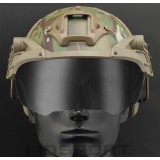 Tactical Helmet Flip Goggles - Black (GG-002-BK Wosport)