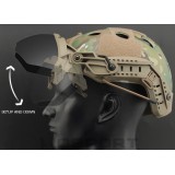 Tactical Helmet Flip Goggles - Black (GG-002-BK Wosport)