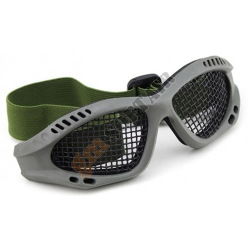 Tactical Goggles - Steel Mesh - Black (GG-MA-01-BK Wosport)