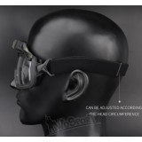 Tactical Helmet Flip Goggles - Black (GG-002-BK Wosport)