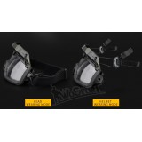 Tactical Helmet Flip Goggles - Black (GG-002-BK Wosport)