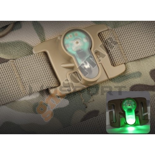 MOLLE Webbing Tactical Signal Light - TAN - Led BLU (LT-06-T-B Wosport)