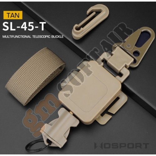 WST Multi-Funcional Retractable Buckle - TAN (SL-45-T Wosport)