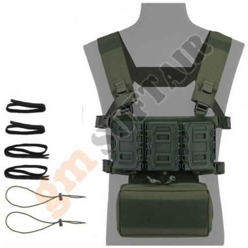 D3CRM Tactical Chest Rig - Ranger Green (VE-87-SET-01-RG Wostport)