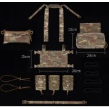 D3CRM Tactical Chest Rig - Ranger Green (VE-87-SET-01-RG Wostport)