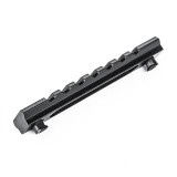 5 Slot Keymod Alluminium Rail - Black (ME08015 Metal)