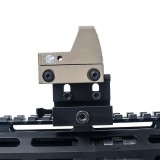 M-Lok & Keymod 1 O'Clock Offset Rail - Black (ME08032 Metal)