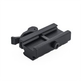 Heigh and Tilt Adjustable Rail QD - 3 slot - Black (ME09002 Metal)