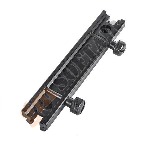 Height Rail Mount 0.5 inch - 8 slot - Black (ME09019 Metal)