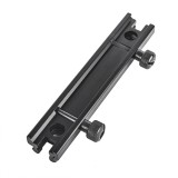 Height Rail Mount 0.5 inch - 8 slot - Black (ME09019 Metal)