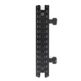 Height Rail Mount 0.5 inch - 8 slot - Black (ME09019 Metal)