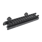 Height Rail Mount 0.5 inch - 8 slot - Black (ME09019 Metal)