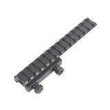 Height Rail Mount - 14 slot - Black (ME09017 Metal)