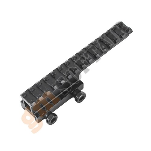 Height Rail Mount - 0.5 inch - 14 slot - Black (ME09021 Metal)