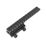 Height Rail Mount - 0.5 inch - 14 slot - Black (ME09021 Metal)