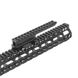 Height Rail Mount - 0.5 inch - 14 slot - Black (ME09021 Metal)