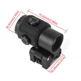 ET Style G45 5x Magnifier - Black (AO5388 Aim-O)