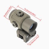 ET Style G43 3x Magnifier - Black (AO5387 Aim-O)