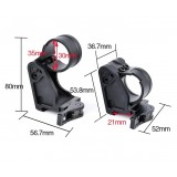 Fast FTC ET G43 Magnifier Mount - Black (AO9039 Aim-O)