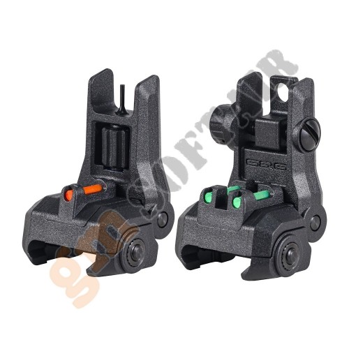 Dual Profile Fiber Optic Flip-Up Sight - Black (G-03-261 G&amp;G)