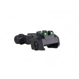 Dual Profile Fiber Optic Flip-Up Sight - Black (G-03-261 G&G)