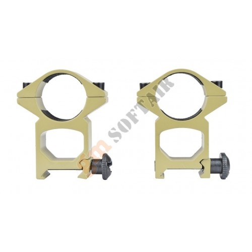 Anelli Alti da 1&quot; (25mm) - Neri (JS-M2006 JS-Tactical)