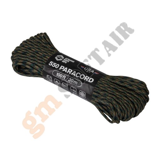 550 Paracord (100ft) - Woodland (CD-PC1-NL Helikon-Tex)