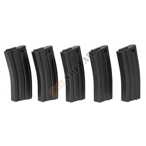 Set 5 Caricatori Mid-Cap da 140bb M4/M16 - TAN (SPE-05-025501 Specna Arms)