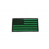 USA Flag Left Dark Green Laminated Large (KA-AC-2156-DG King Arms)