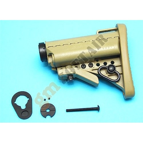 AR15 Series Adjustable Stubby Stock TAN (GP-COP014S G&amp;P)