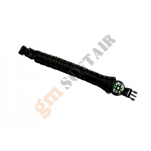 Bracciale S.O. con Bussola Nero tg. 7 (0202262-7 GM)