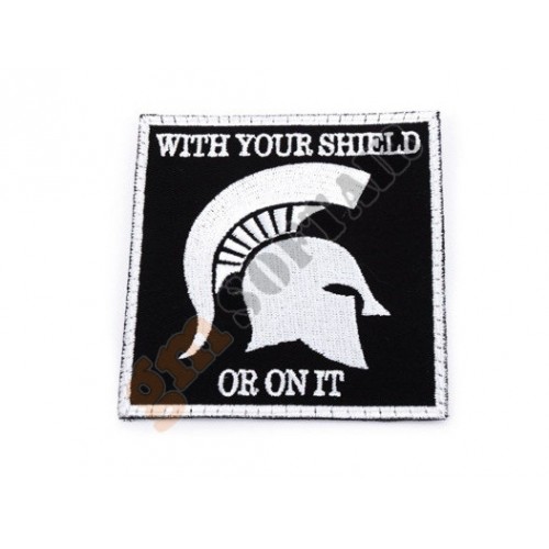 Patch Navy Devgru Spartan Soldier Black Embroided (KA-AC-6069-BK King Arms)