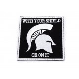 Patch Navy Devgru Spartan Soldier Black Embroided (KA-AC-6069-BK King Arms)