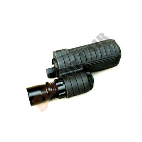 M4 Carbine Plastic Handguard with M500A Integrated Flashlight Black (EX203 ELEMENT)