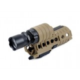 M4 Carbine Plastic Handguard with M500A Integrated Flashlight TAN (EX203 ELEMENT)