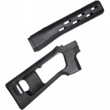 Handguard and Stock for SVD Black (KA-SK-06 King Arms)