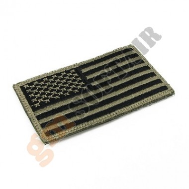 USA Flag Left OD Embroided Small (KA-AC-2152-OD King Arms)